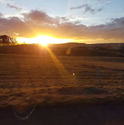 La ferme au coucher du soleil